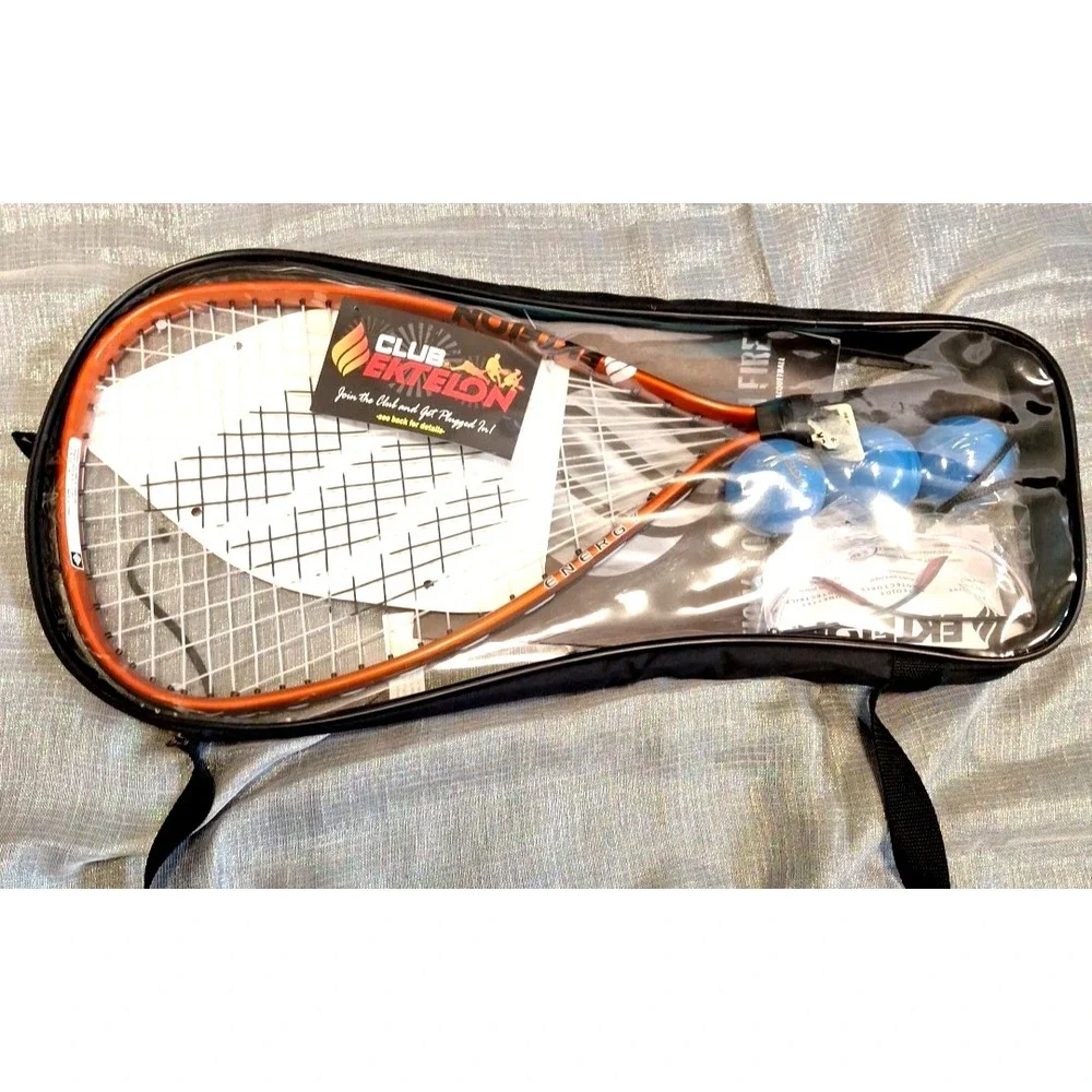Ektelon Energy Racquetball Racquet 900 Power Level Longbody Oversize Red New Set
